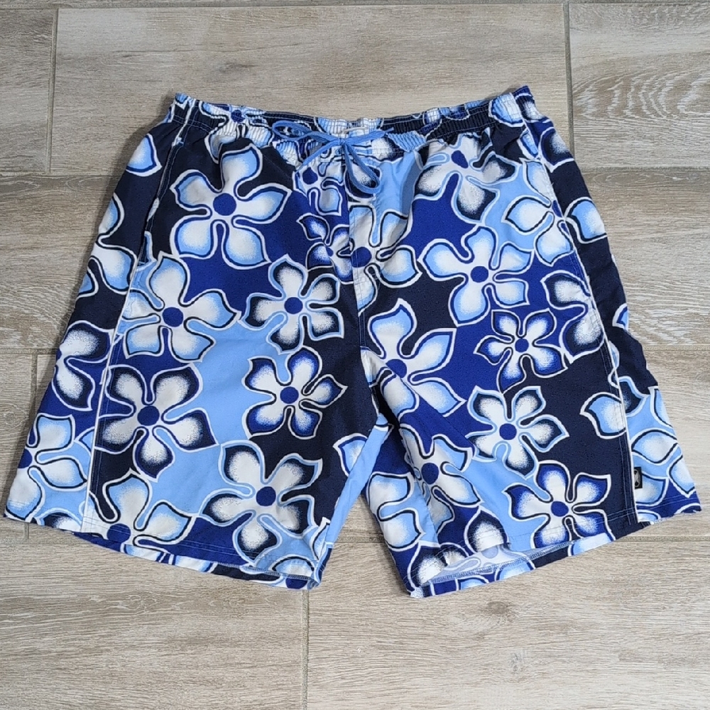 DBX Floral Men's Swim Shorts | DBX Hawaiian Flower Board Shorts